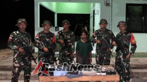 Penggagalan Upaya Perdagangan Orang di Perbatasan oleh Satgas Pamtas Yonarhanud 2 Kostrad