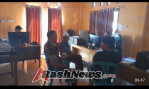 Babinsa Koramil 1628-03/Seteluk Bantu Keluarga Almarhumah Siti Nur Ajukan Santunan Duka