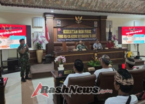 Kodim 1611/Badung Gelar Penyuluhan Non Fisik TMMD Ke-126 di Desa Bongkasa Pertiwi