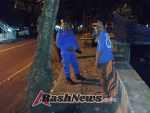 Sat Polairud Polres Karangasem Gelar Patroli Malam di Pesisir Candidasa, Jaga Keamanan Wisatawan