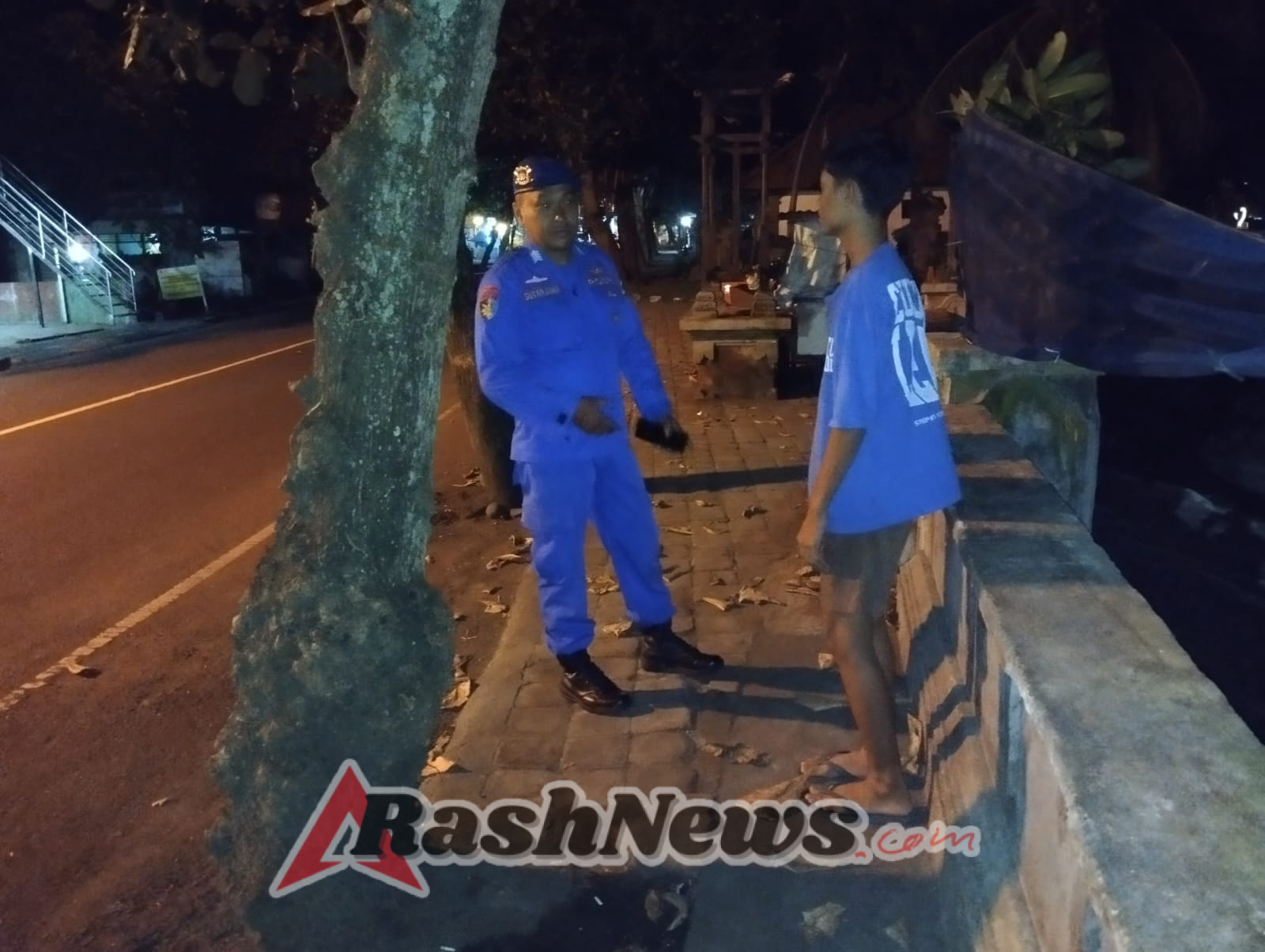 Sat Polairud Polres Karangasem Gelar Patroli Malam di Pesisir Candidasa, Jaga Keamanan Wisatawan
