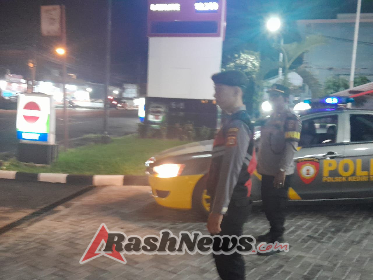 Piket Fungsi Polsek Kediri Dipimpin Pawas  Laksanakan Blue Light Patrol (BLP)