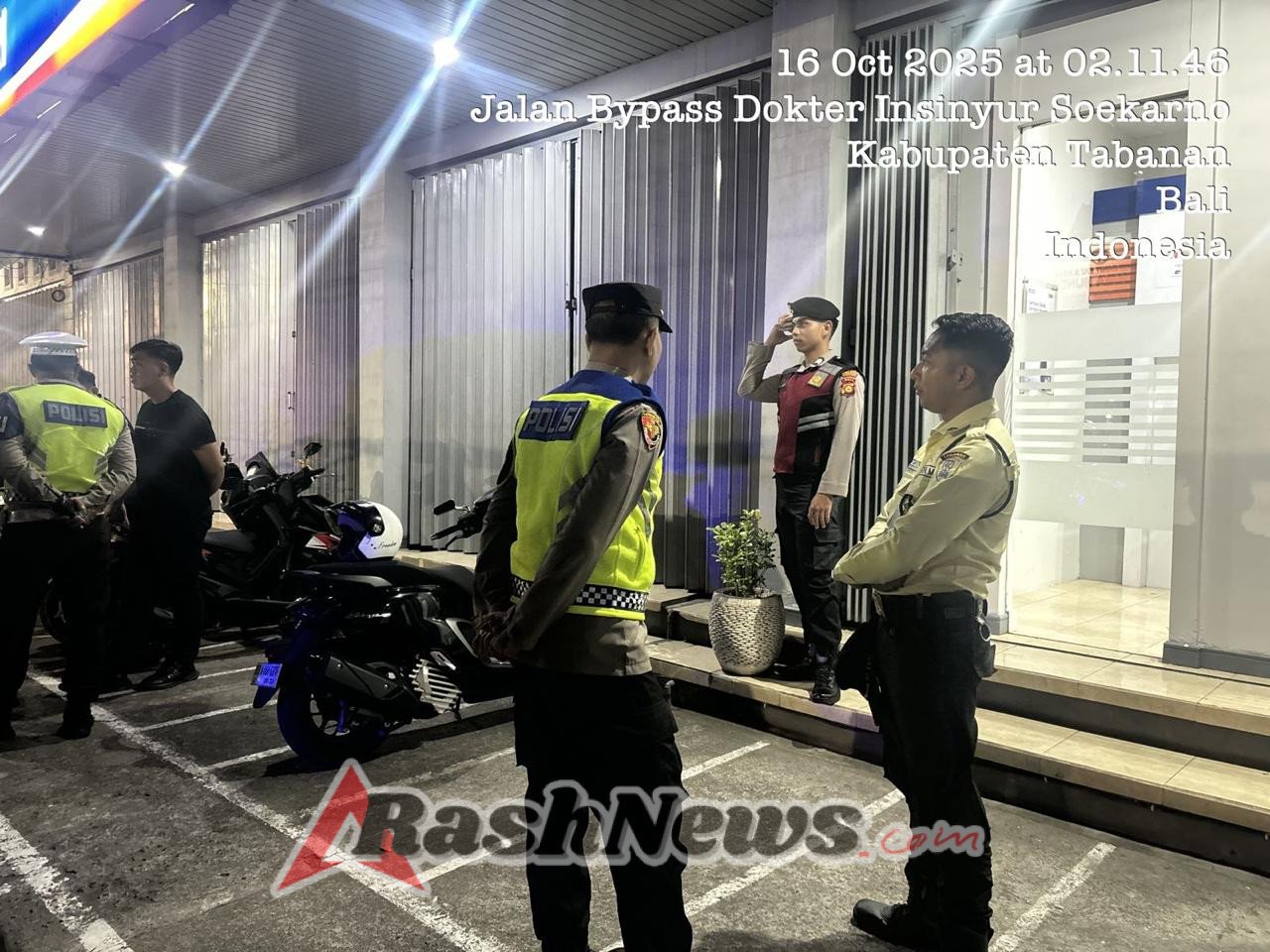 Polres Tabanan Gelar Blue Light Patrol Dini Hari, Antisipasi Kejahatan 3C di Wilayah Kota