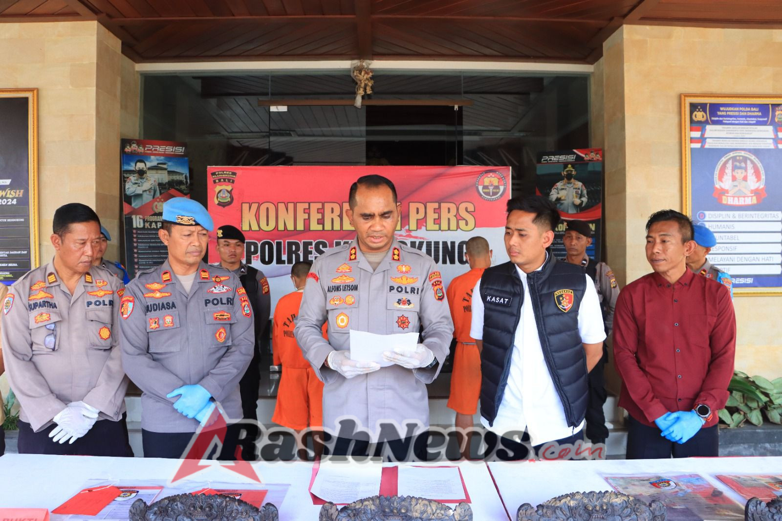 Satreskrim Polres Klungkung Ungkap Dua Kasus Pencurian.