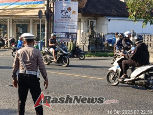 Polsek Kerambitan Fokuskan Personil untuk Pengawasan dan Pengaturan Lalu-lintas Pada Strong Point yang ditentukan.