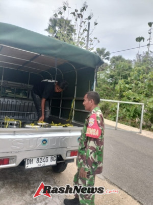 Koramil 1627-02/Pantai Baru Dukung Program Makan Bergizi Gratis bagi 3.093 Siswa