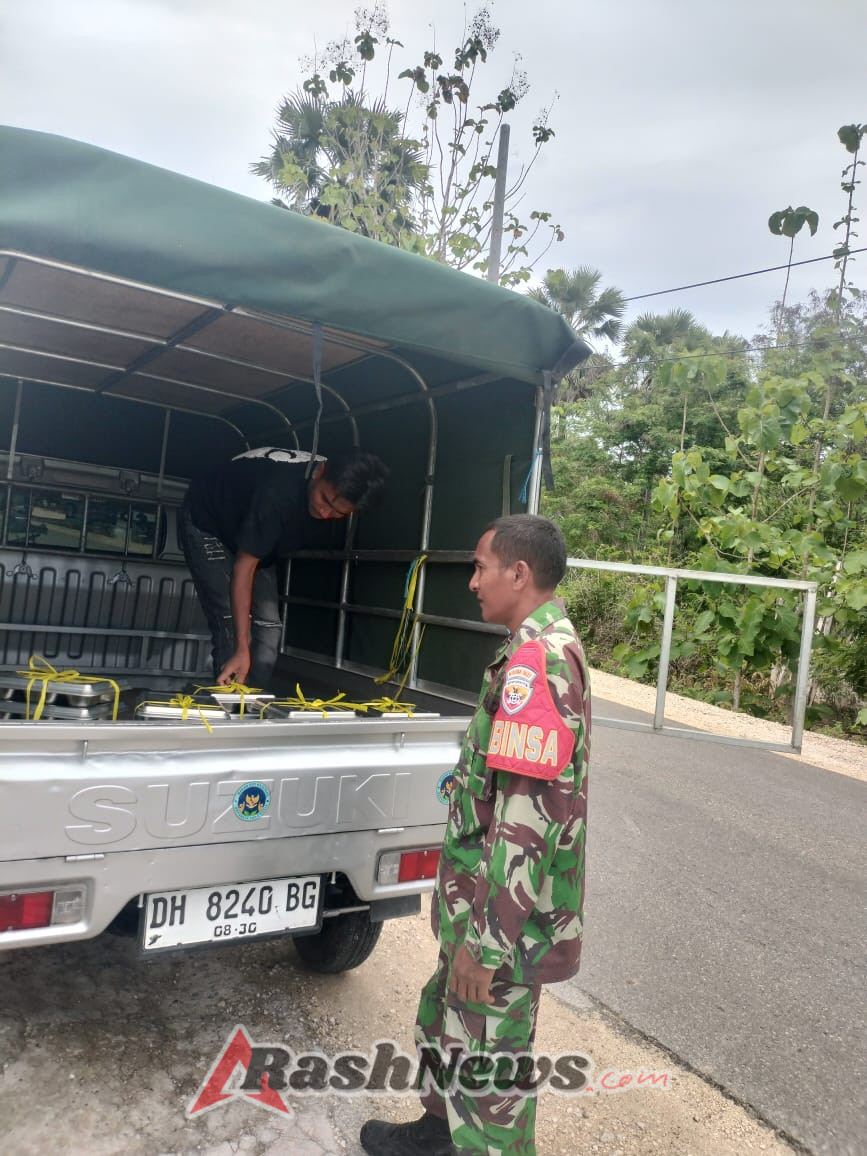 Koramil 1627-02/Pantai Baru Dukung Program Makan Bergizi Gratis bagi 3.093 Siswa