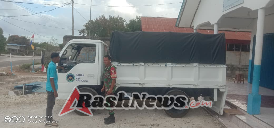 3. Koramil 1627-01/Ba’a Dukung Pemerintah Sukseskan Program Makan Bergizi Gratis di 18 Titik Wilayah Rote Ndao