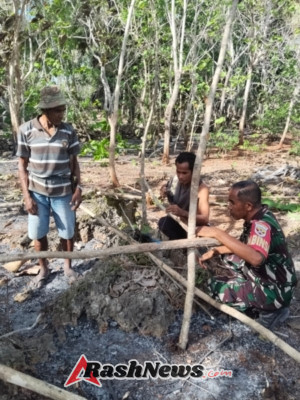 Gotong Royong TNI dan Masyarakat Siapkan Lokasi Koperasi Desa Kelurahan Merah Putih di Rote Ndao