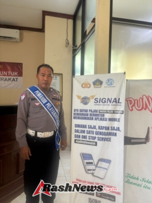 Polres Karangasem Ajak Masyarakat Gunakan Aplikasi SIGNAL untuk Bayar Pajak Kendaraan Secara Online