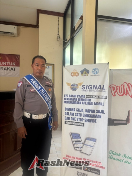 Polres Karangasem Ajak Masyarakat Gunakan Aplikasi SIGNAL untuk Bayar Pajak Kendaraan Secara Online