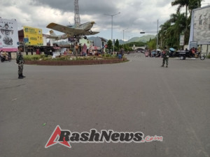 Kolaborasi TNI dan Warga Sumbawa Barat di Karnaval Budaya Harlah KSB ke-22