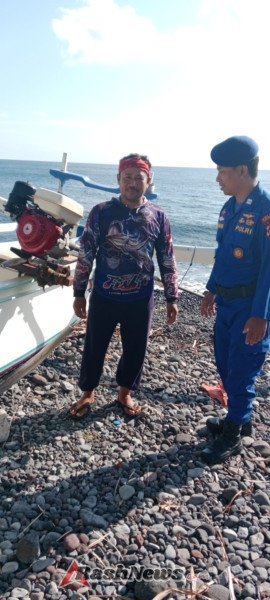 Sat Polairud Polres Karangasem Tingkatkan Keamanan Laut, Imbau Nelayan Waspadai Cuaca Buruk