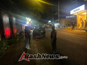 Minimalisir Kejahatan Polsek Kuta Utara Blue Light Patrol  Di Jalan Batu Bolong
