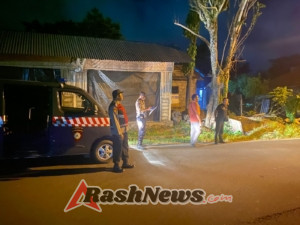 Minimalisir Gangguan Kamtibmas Malam Hari, Polsek Bebandem Gelar Blue Light Patrol