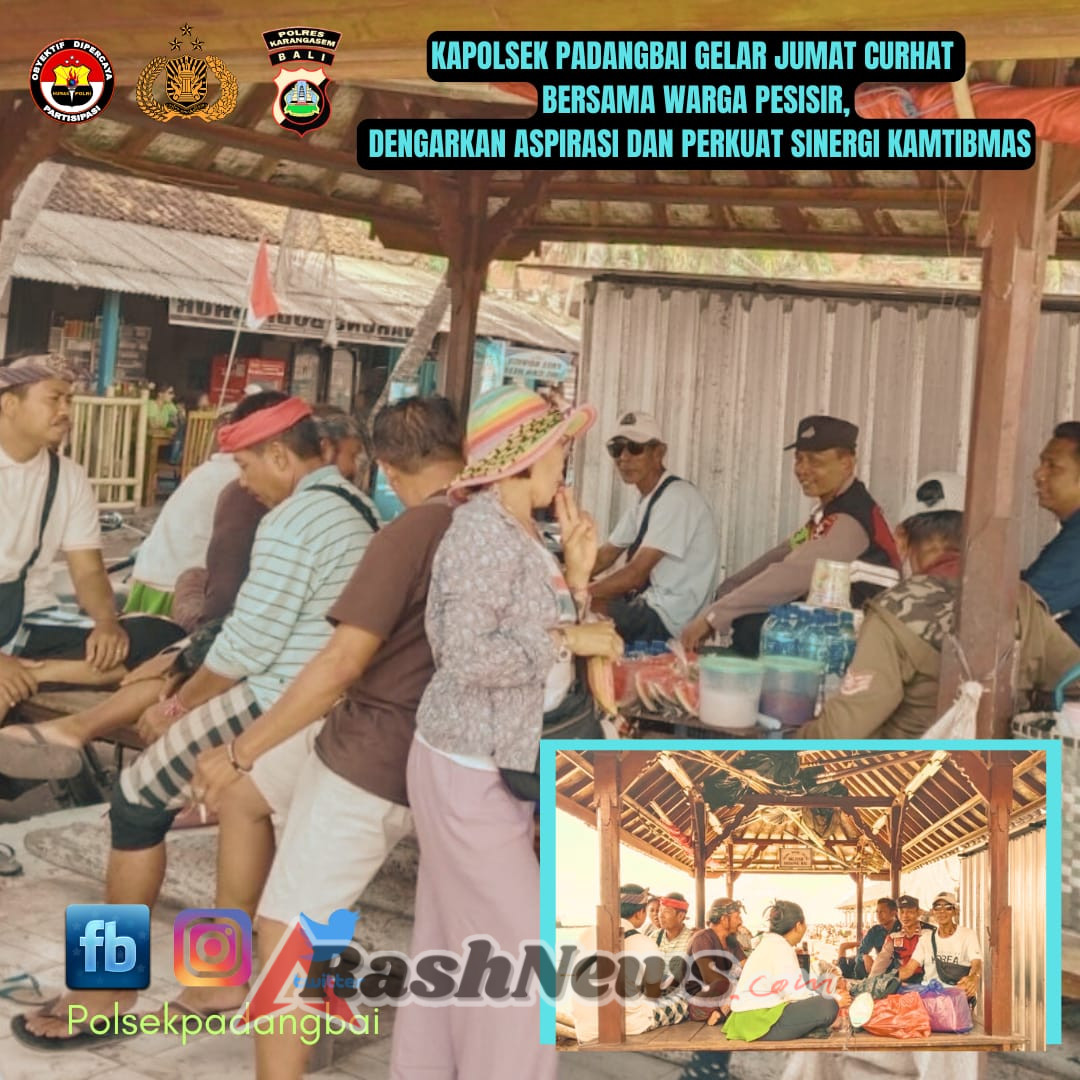 Kapolsek Padangbai Gelar Jumat Curhat bersama warga pesisir, dengarkan Aspirasi dan Perkuat Sinergi Kamtibmas