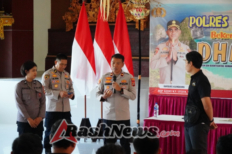 Wakapolres Klungkung Berikan Arahan dan Motivasi kepada Personel Bripda dan Briptu.