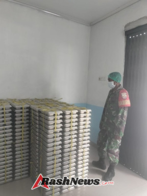 Ribuan Siswa di Pantai Baru Nikmati Program Makan Bergizi, Babinsa Turun Langsung Dampingi