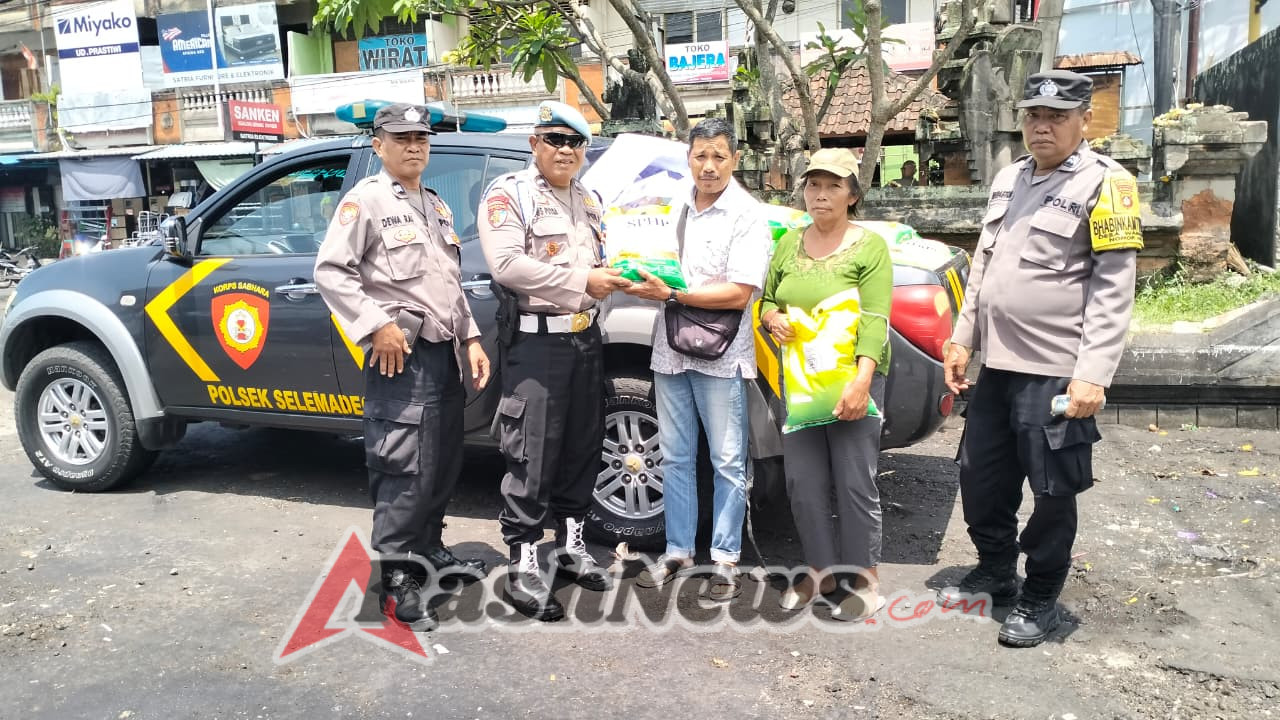 Sinergi Polsek Selemadeg & Bulog Kediri 1 Gelar Pangan Murah, Stabilkan Harga Beras