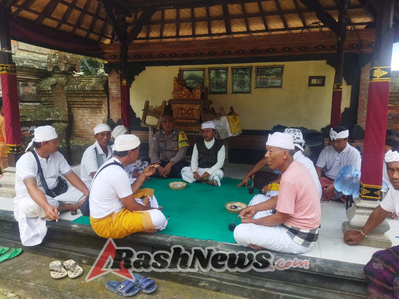Tatap Muka Dengan Tokoh Masyarakat Bhabinkamtibmas Desa Baru Polsek Marga Berikan Himbauan Kamtibmas