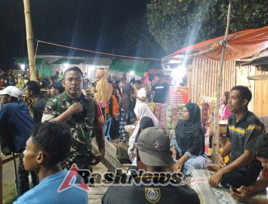 Ronda Malam Sertu Rifaid di Desa Tolouwi Ajak Warga Jaga Ketertiban dan Awasi Anak