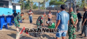 Danramil Batutua dan Babinsa Ikuti Vicon Nasional Persiapan Groundbreaking 8000 Gerai KDKMP