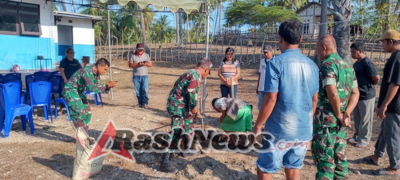 Danramil Batutua dan Babinsa Ikuti Vicon Nasional Persiapan Groundbreaking 8000 Gerai KDKMP