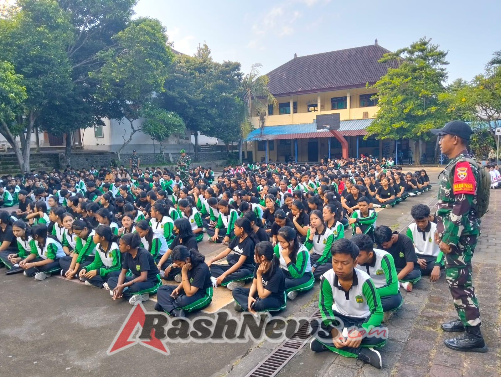 Dukung Dan Suskseskan Persami KORP KADET RI (KKRI), Kodim Klungkung Kunjungi SMKN 1 Klungkung Gelar Sosialisasi