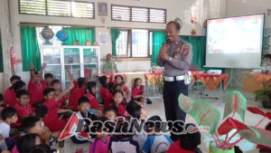 Satlantas Polres Badung Edukasi Siswa SD Tentang Tertib Berlalu Lintas dan Anti-Bullying