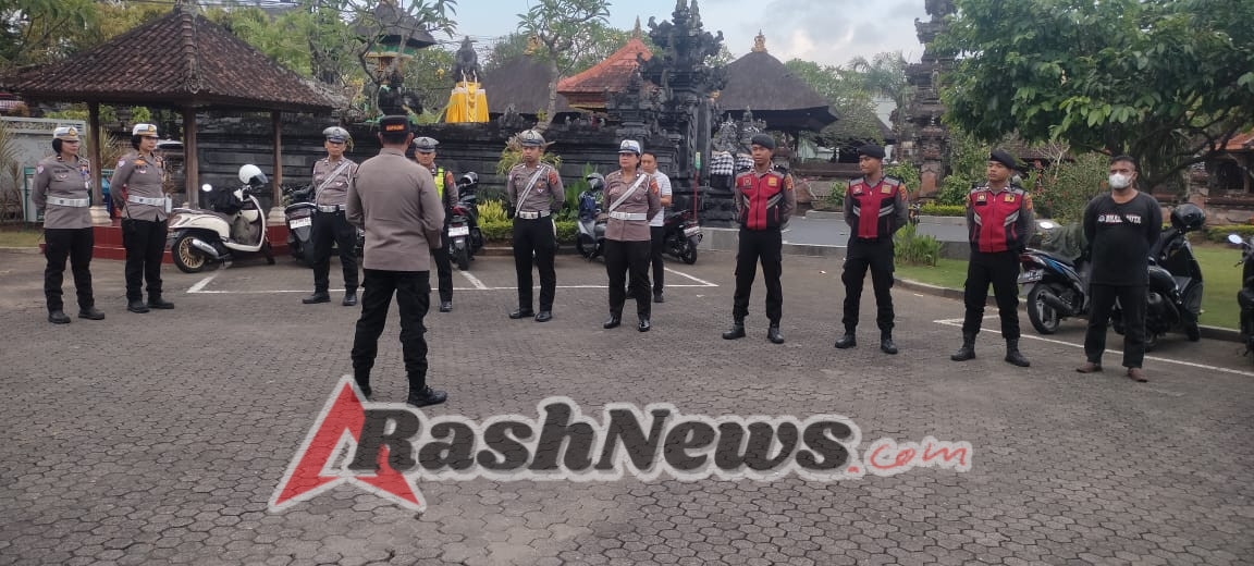 Kapolsek Tabanan Pimpin Pengamanan Lomba Gong Kebyar Wanita 2025