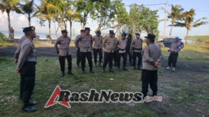 Apel Pengamanan Kegiatan Event Deus Slidetober Swank Rally di Pantai Kelecung, Desa Tegalmengkeb