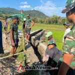 Hari ke-11 TMMD di Ngada: Saluran Irigasi Lewur Tepu Jadi Fokus Utama Giat Fisik Satgas