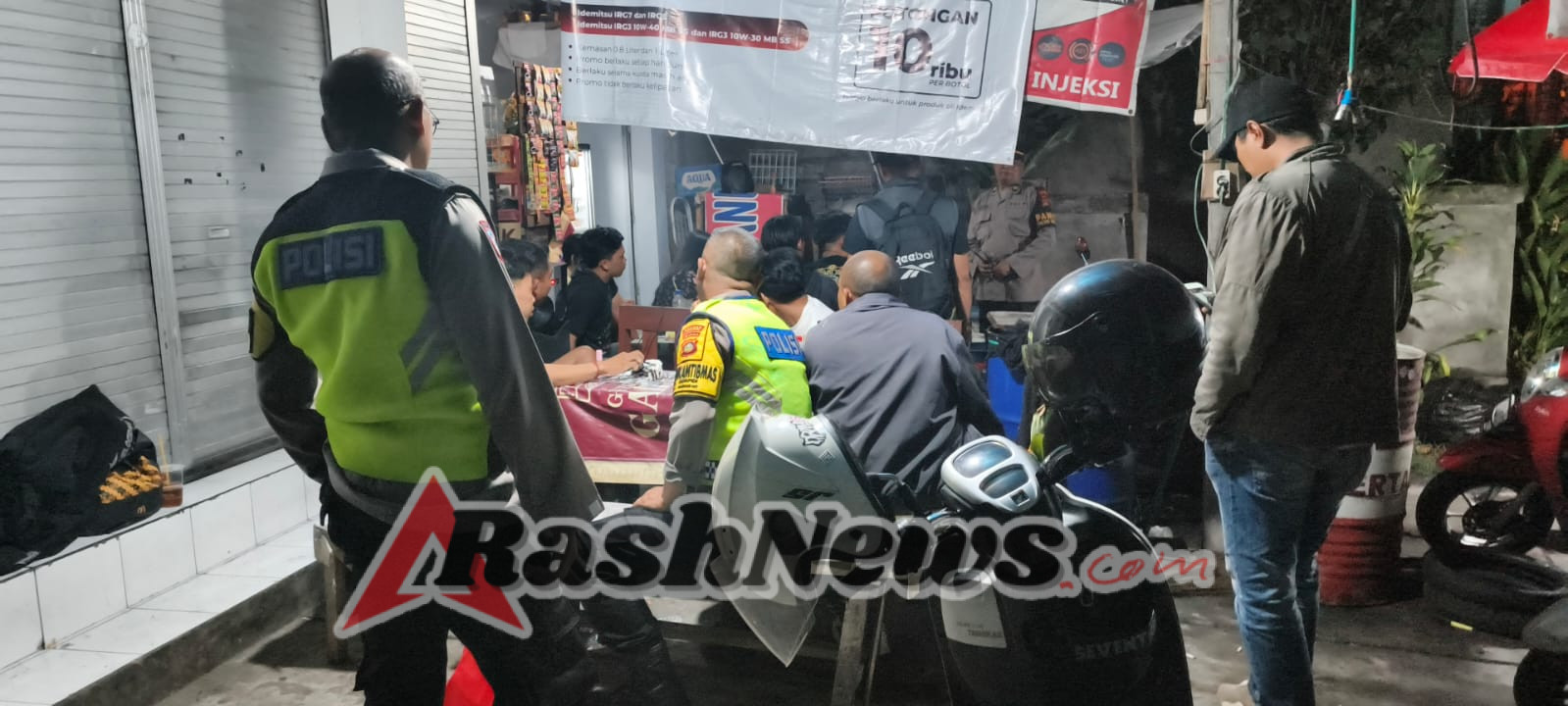 Polsek Mengwi Amankan Pelaku Balapan Liar di Depan Indomarko