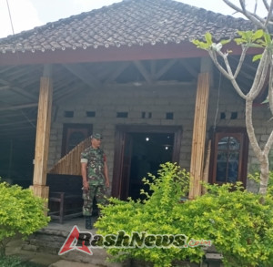 Babinsa Desa Katung Laksanakan Pengamanan Ibadah Umat Nasrani di BPI Giri Swece