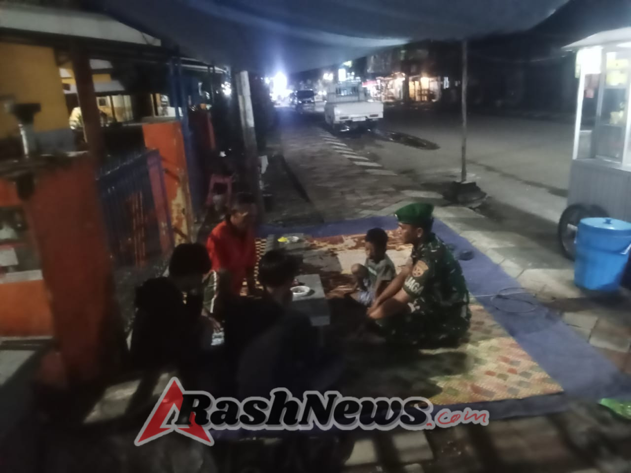 Koramil 1628-01/Taliwang Patroli Malam, Pastikan Wilayah Tetap Tertib dan Aman