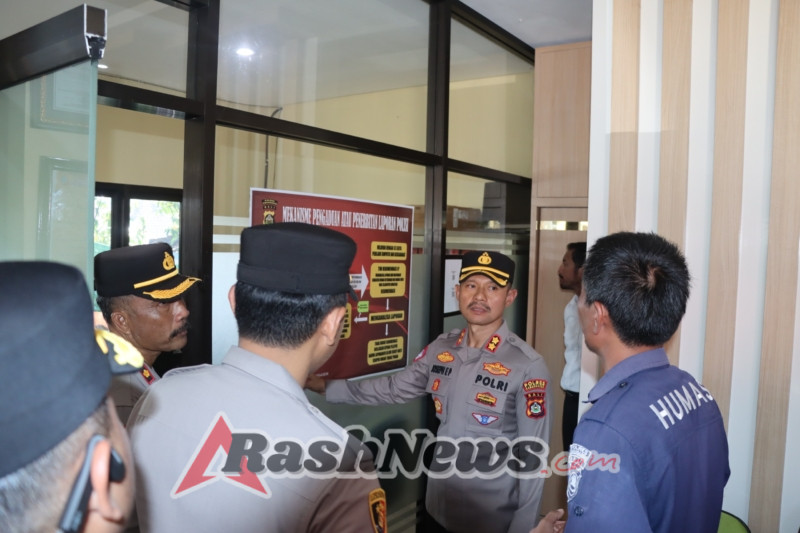 Kapolres Karangasem Cek Kesiapan Penyesuaian Nomenklatur SPKT Menjadi Pamapta