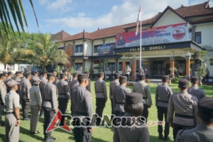 Kapolres Bangli Pimpin Apel Pagi, Tekankan Pentingnya Kedisiplinan dan Semangat Kerja