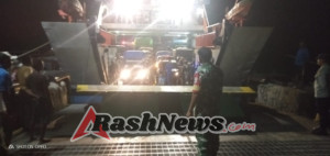 Koramil 1627-04/Pantai Baru Laksanakan Pengamanan Kedatangan Kapal Garda Maritim 3