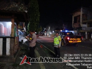 Polsek Kediri Gencarkan Pelaksanaan Patroli Barcode Malam Hari