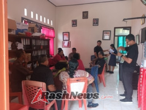 Bhabin Denbantas Sambangi Kantor Desa Denbantas, Tingkatkan Sinergi Jaga Kamtibmas