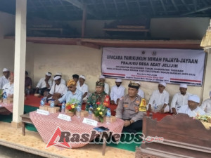 Bhabinkamtibmas Desa Megati hadiri Pengukuhan Bendesa Adat Jelijih, Megati, Seltim, Tabanan