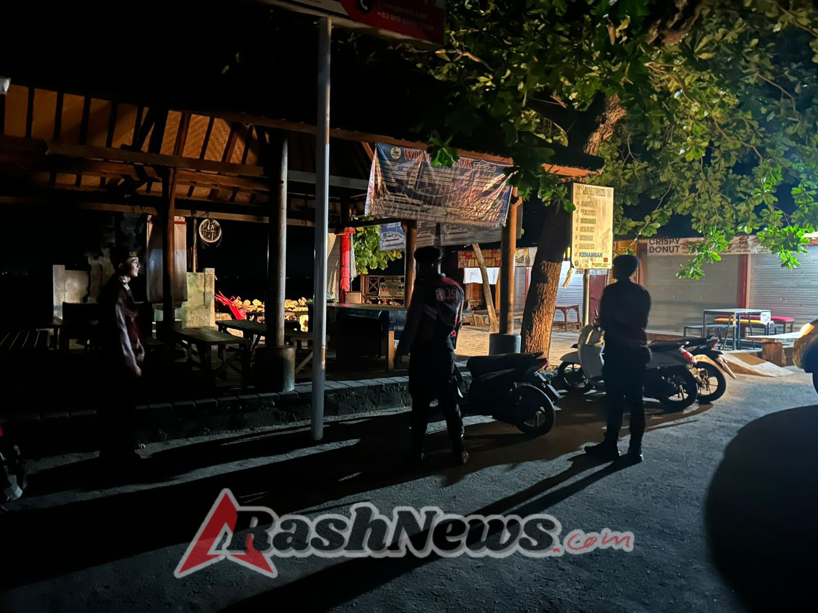Polsek Nusa Penida Giatkan Patroli Malam “Blue Light Patrol” di Pelabuhan dan Titik Rawan