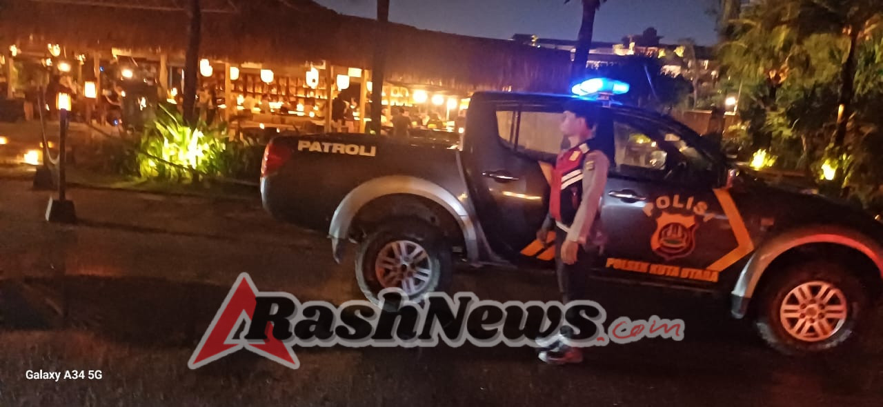 Amankan Kawasan Wisata Polsek Kuta Utara Patroli Di Jalan Munduk Catu Canggu