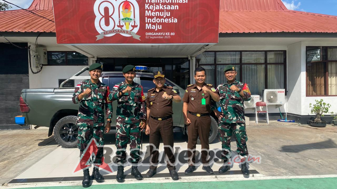 Perkuat Sinergitas di Perbatasan, Dansatgas Pamtas Yonarhanud 2 Kostrad Kunjungi Kejaksaan Negeri TTU