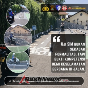 Pemohon Jalani Uji Praktek SIM di Polres Karangasem, Pastikan Kelayakan dan Keselamatan Berkendara