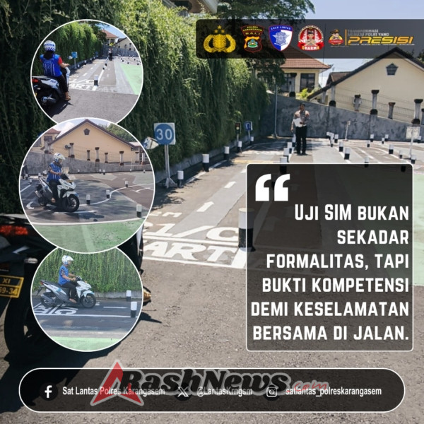 Pemohon Jalani Uji Praktek SIM di Polres Karangasem, Pastikan Kelayakan dan Keselamatan Berkendara