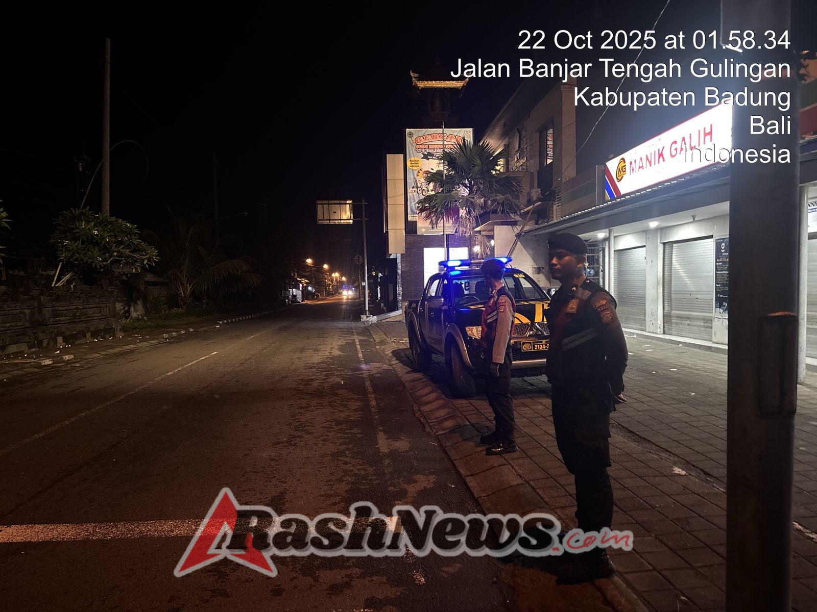 Polsek Mengwi Terus Gencarkan Patroli Biru Guna Tercipta Situasi Kamtibmas Yang Kondusif