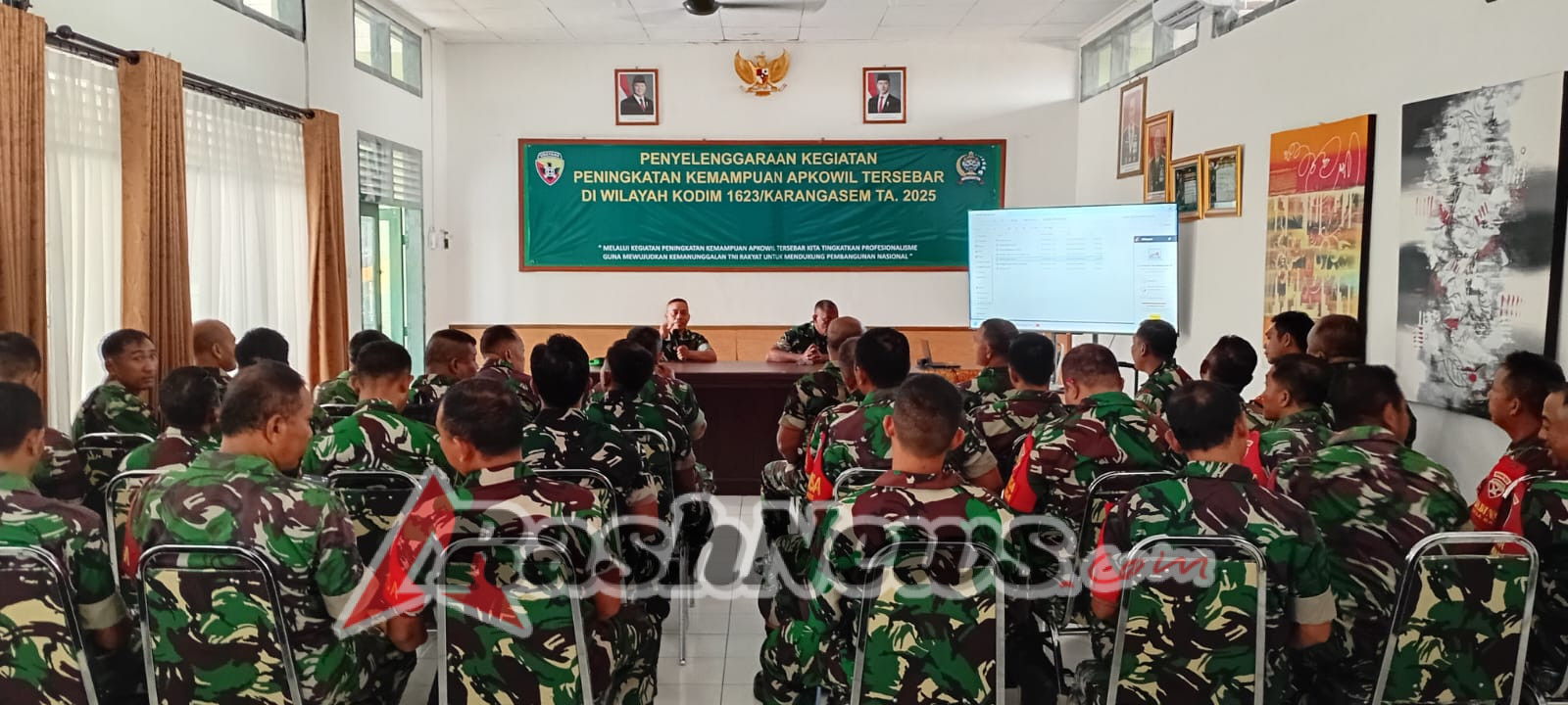 Tingkatkan kemampuan teritorial, Kodim 1623/Karangasem selenggarakan kegiatan Katpuan Apkowil Tersebar TA. 2025
