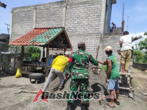 Komsos dan Gotong Royong: Cara Babinsa Kempo Jaga Keharmonisan Warga Songgajah