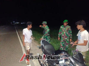 Serda Arifudin Pimpin Patroli, TNI Pastikan Keamanan dan Ketertiban di Kecamatan Lembor